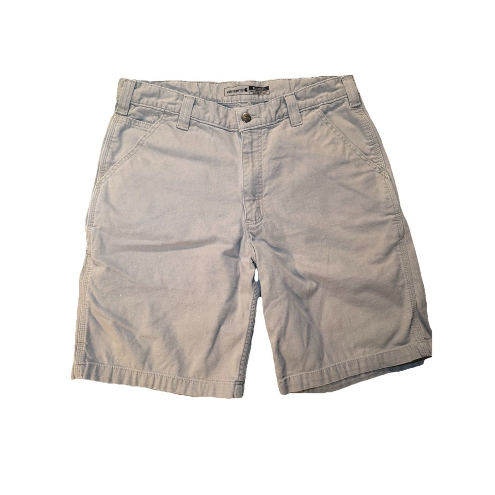 Men's Carhartt Relaxed Fif tan workwear jean shorts size 34